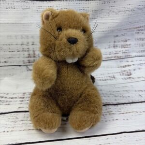 VTG HTF Jerry Elsner Bears Baby Bucky Beaver Plush Stuffed Animal 6'' Toy Stitch